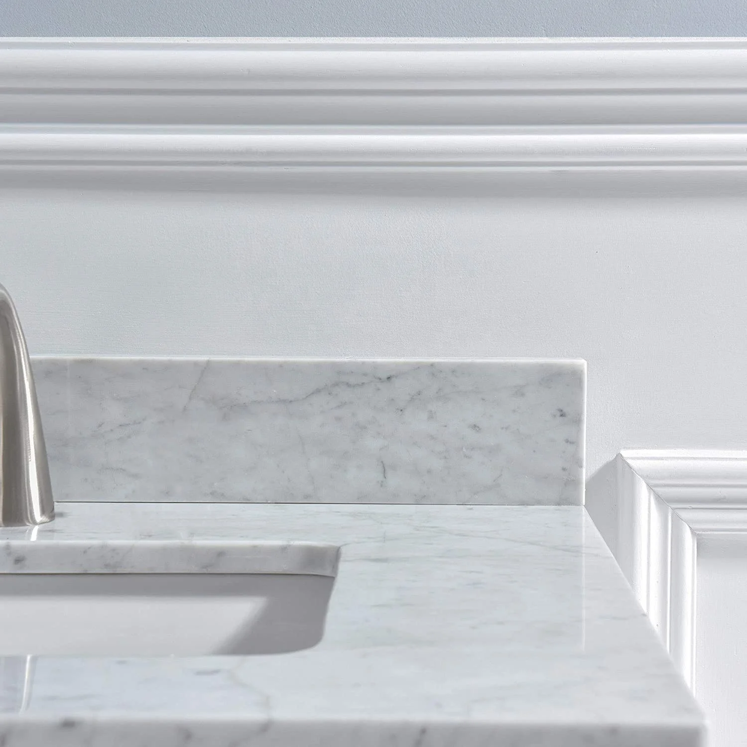 YongFeng  25 Inch Bathroom Stone  White Carrara Marble Vanity Top Countertop