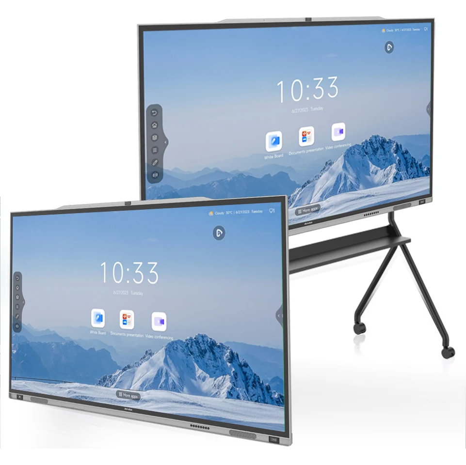 40 point capacitive touch smart whiteboard 4K UHD screen NFC support interactive flat panel 75inch 86inch