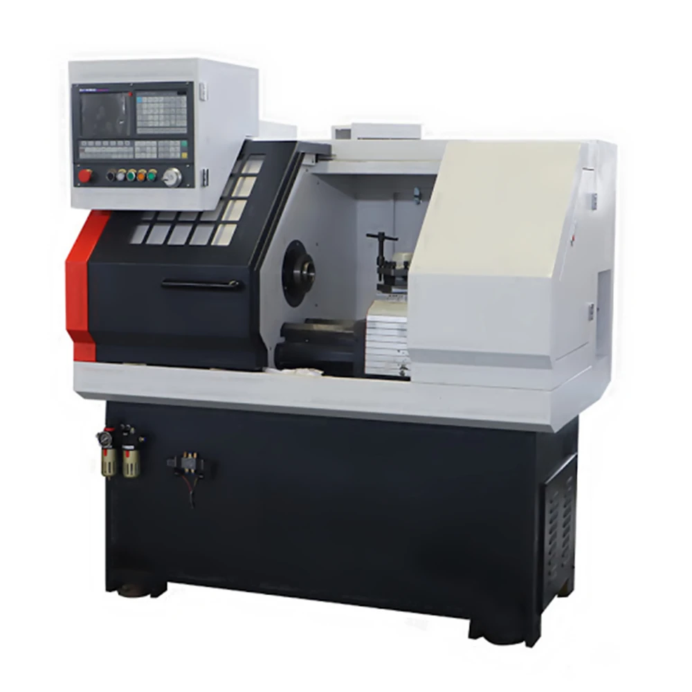  Кровать с уклоном Автоматическая 5 оси металла CNC мини металлический токарный