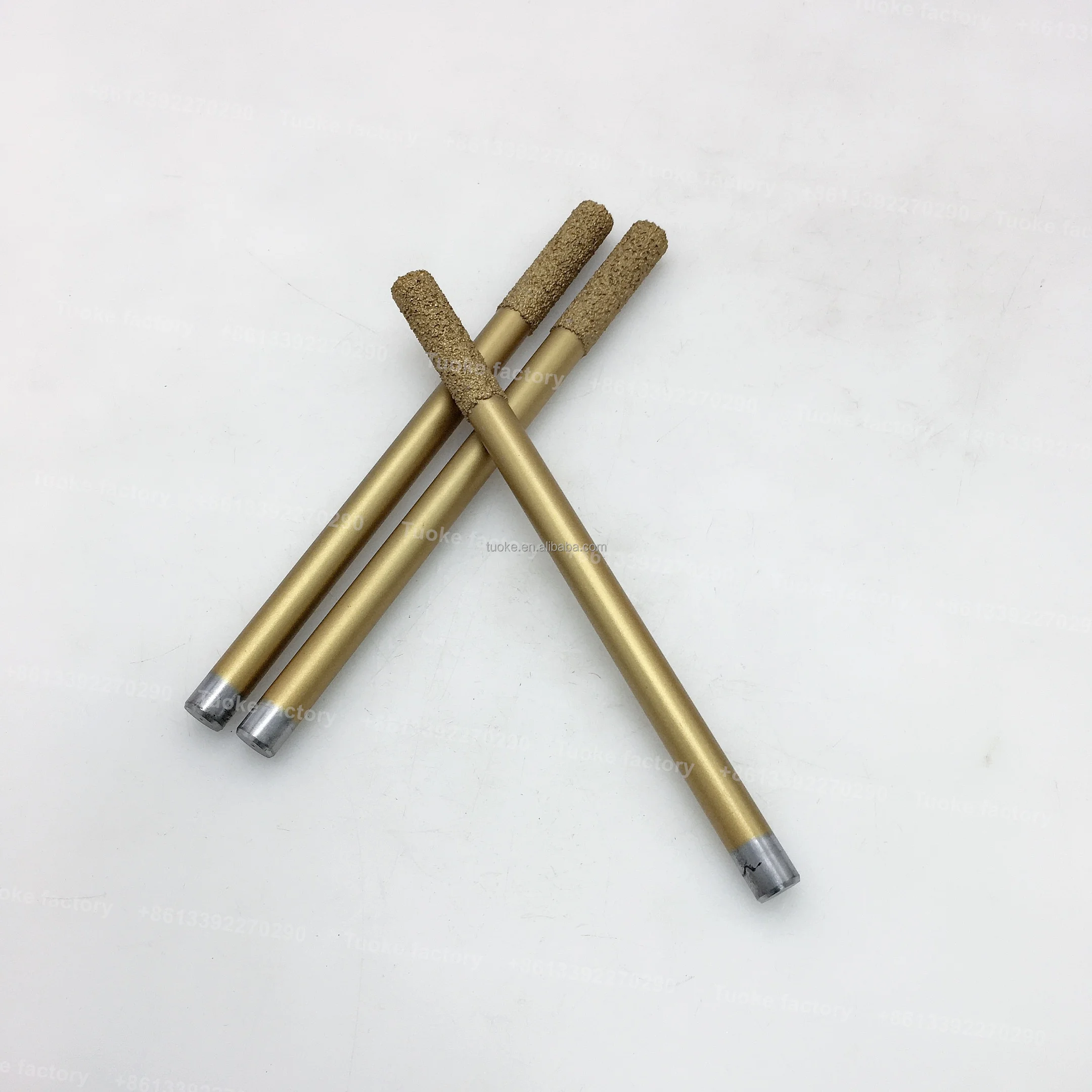 TUOKE TK871 S12xD13xI50xL200 Flat Head Diamond CNC Engraving Tools for CNC Machine Tool Stone Carving