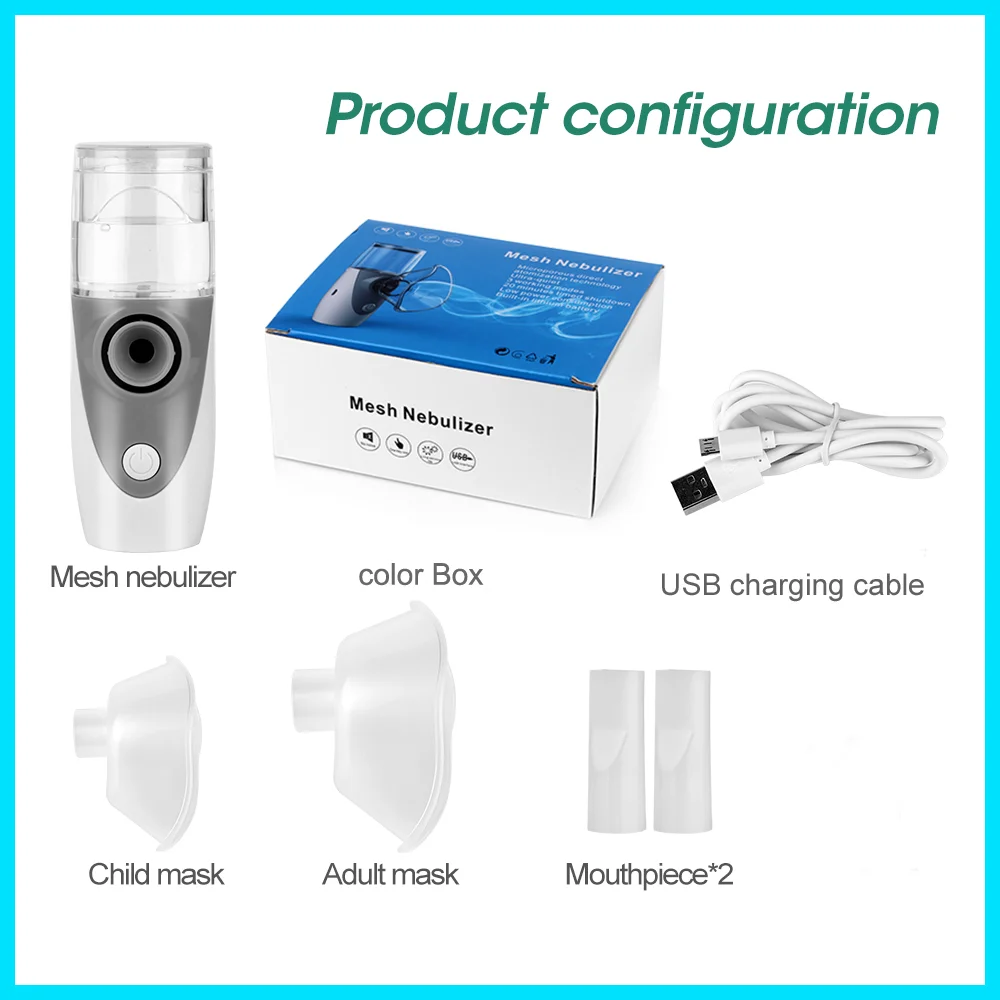 Portable Nebulizer Ultrasonic Mesh Atomizer Machine For Home