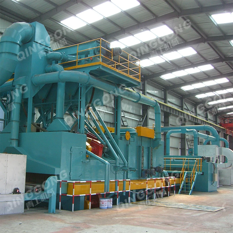 Preservation Lines shot blaster steel abrator painting drying shot blasting machine for pipes
