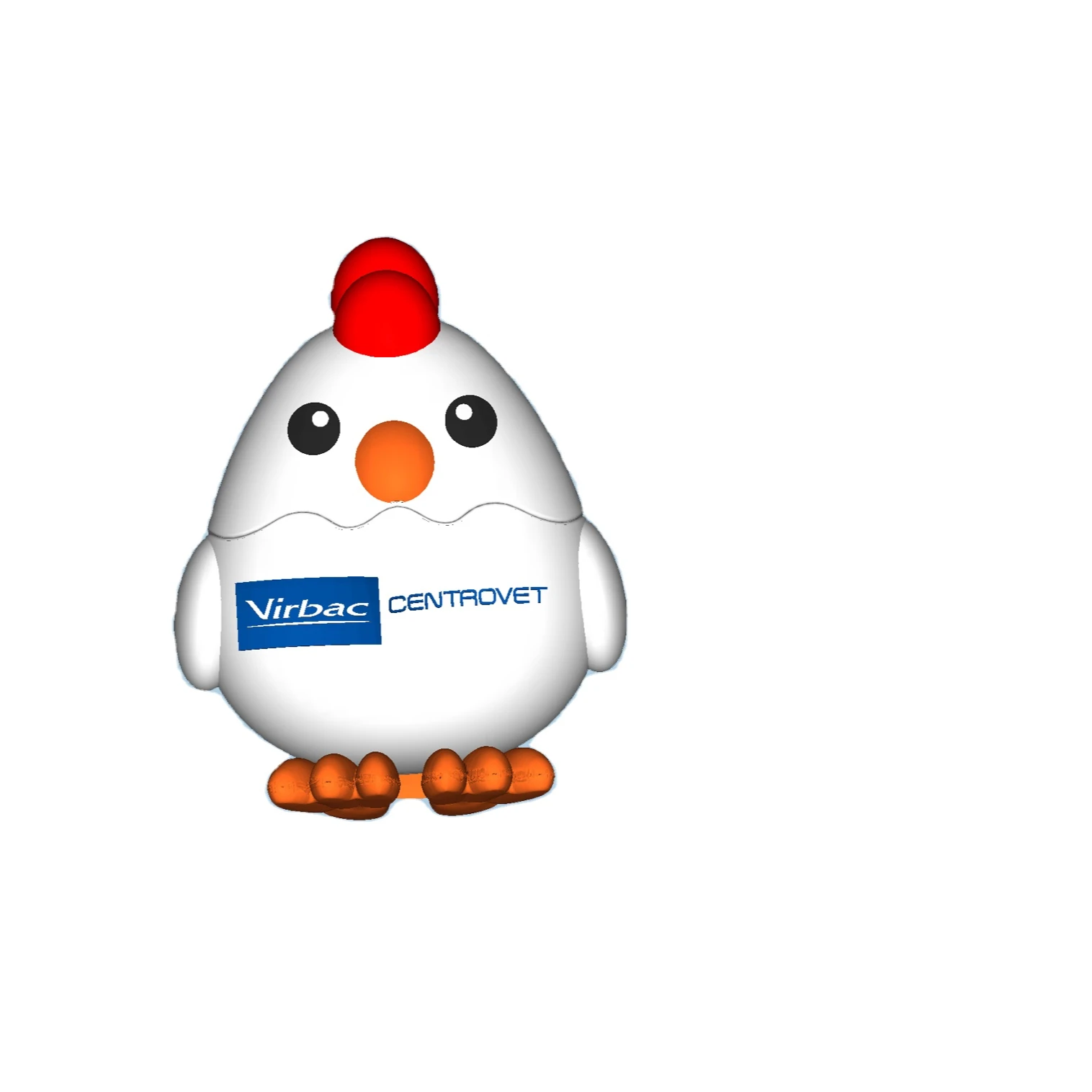 Custom Chicken shape Usb Pen Drive  Customized Soft PVC chicken USB flash drive with printing logo