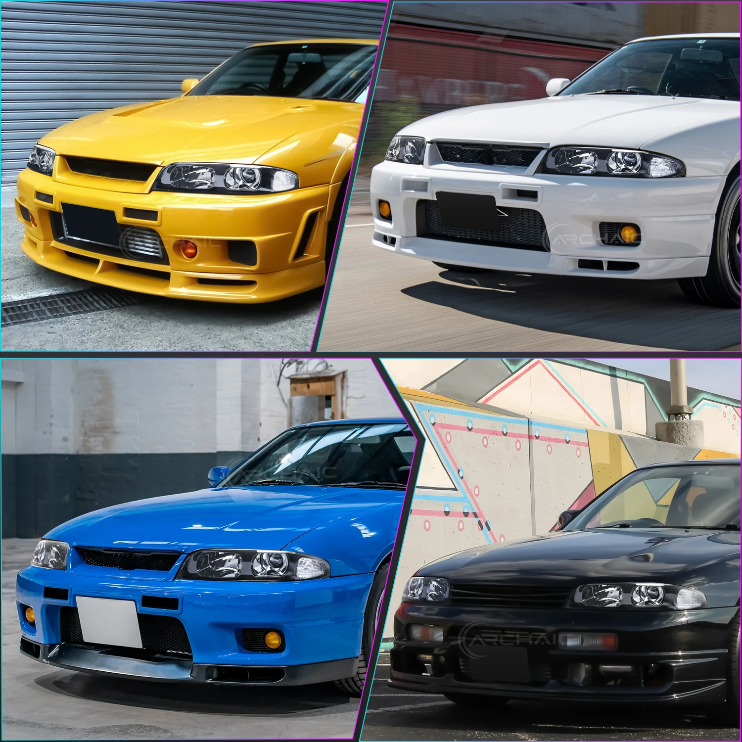 Архаичная фара для Nissan Skyline GTS GTST GTT R33 Series 1 GTR Type OE сменные передние фары (не гтп)