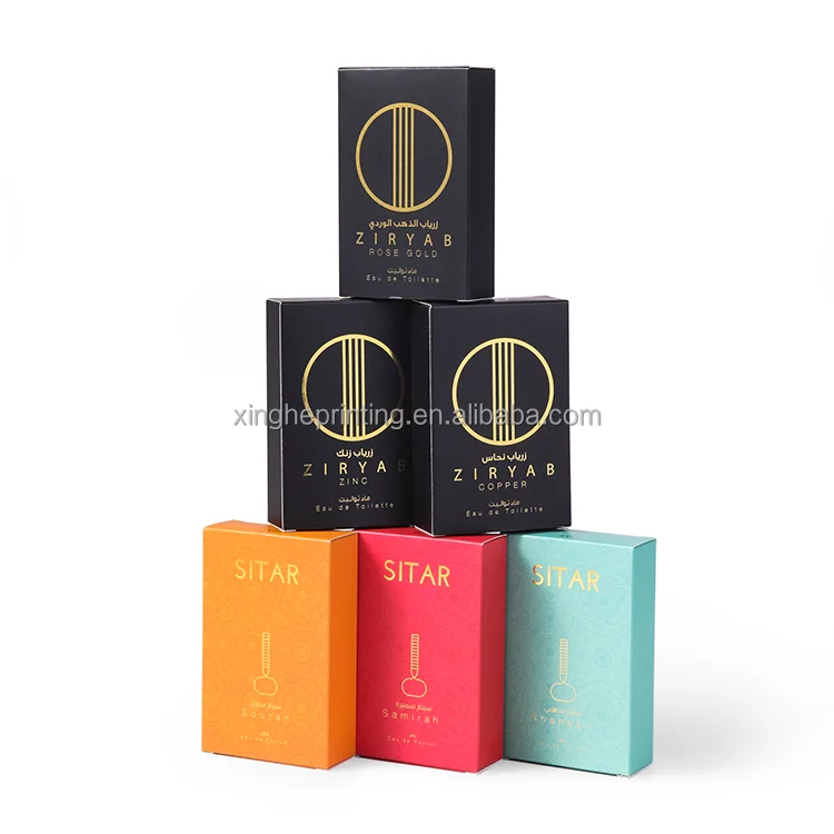 Оптовая продажа жесткая бумажная коробка для духов косметическая с индивидуальным принтом роскошная картонная