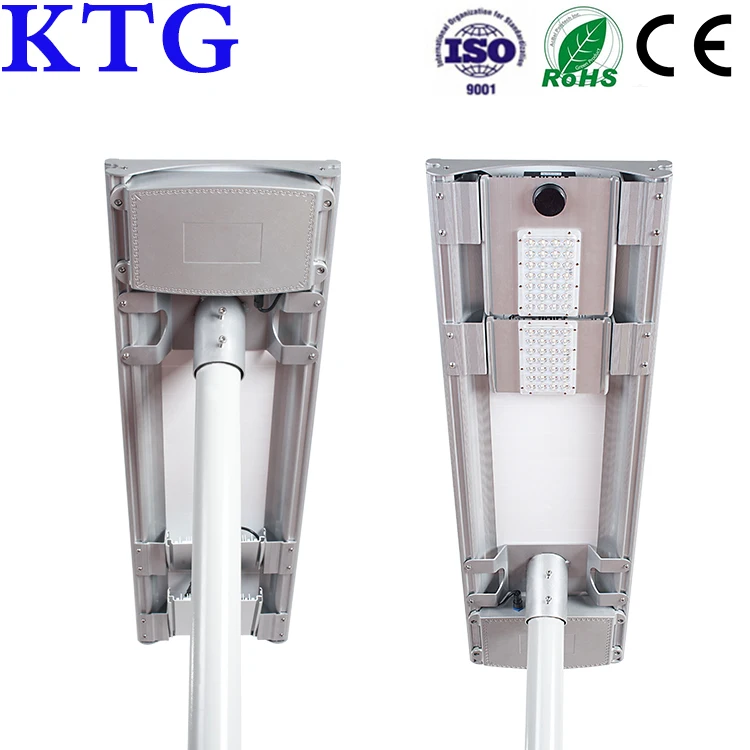 New products listed LiFePO4 battery and SMD 5050 LED Independent installation 20w 30w 60w 90w 120w smart solar street light