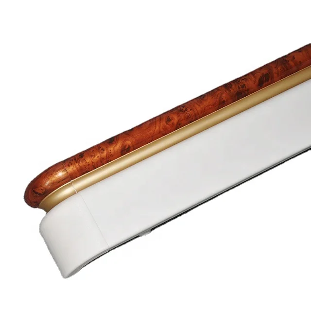 Hospital wall handrail China factory best quality Modern PVC Anti-collision Aluminum Hospital Corridor Handrail Channel Railing