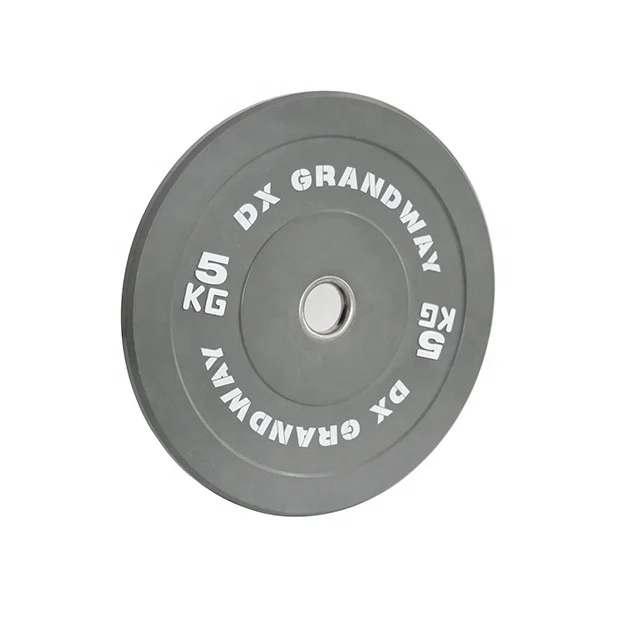 DX Grandway Manufacture Kg Gym Equipment bumper plate color bumper plate set pounds color bumper plate set lbs