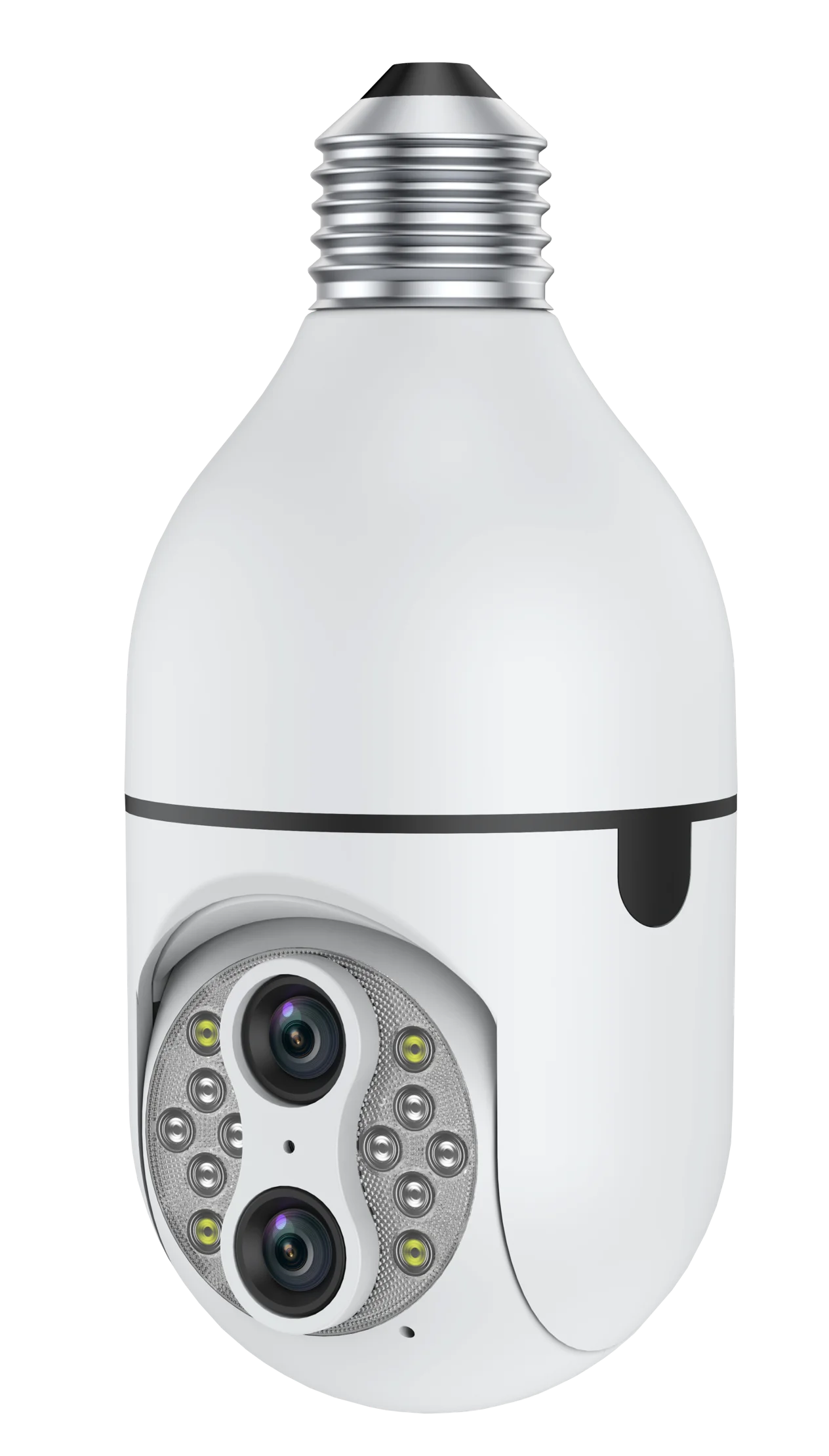 2022 newest tenfold focal length 3.6mm 1080P led 200million pixels bulb camera with sensor for monitoring home solar light