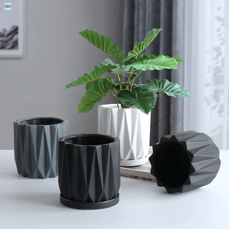 2024 Factory Direct Hot Sale High Strength Ceramic Vases Indoor Small Flower Pots for Home and Hotel