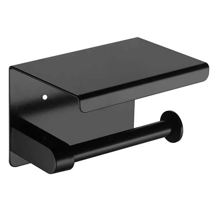 Toilet Paper Roll Holder With Shel Toilet Paper Holder Stainless Steel Black Toilet Paper Holder