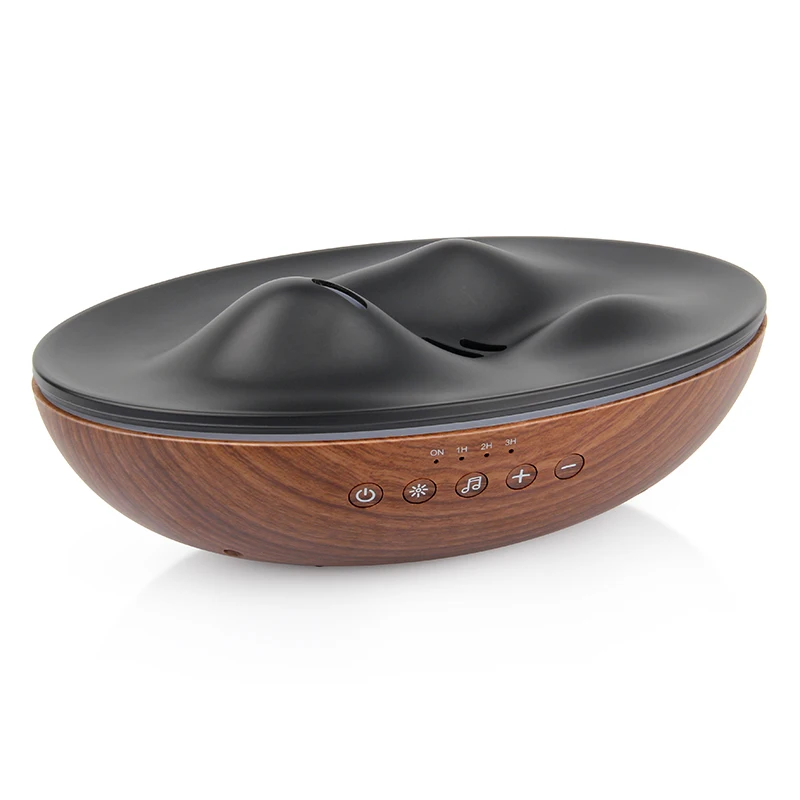 Smart Appliances Volcanic 300ml Music Blue tooth Speaker Wooden Humidifier Essential Aroma Ultrasonic Oil Diffuser
