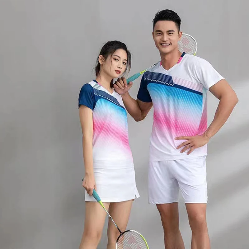 Мужская впитывающая влагу рубашка поло с коротким рукавом Pique Golf Badminton Tennis Jersey принтом униформа