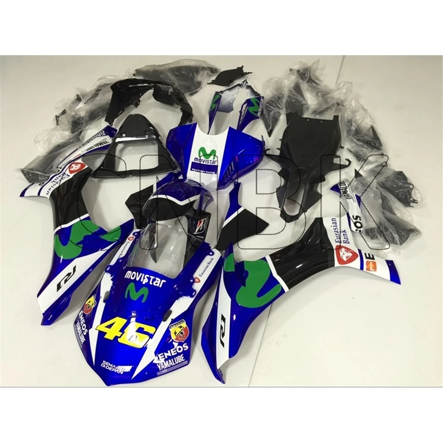 YZFR1 15 Bodywork for YAMAHA YZFR1 17 Blue White Black Movistar Fairing YZF R1 2015 - 2017 Fairing Kits