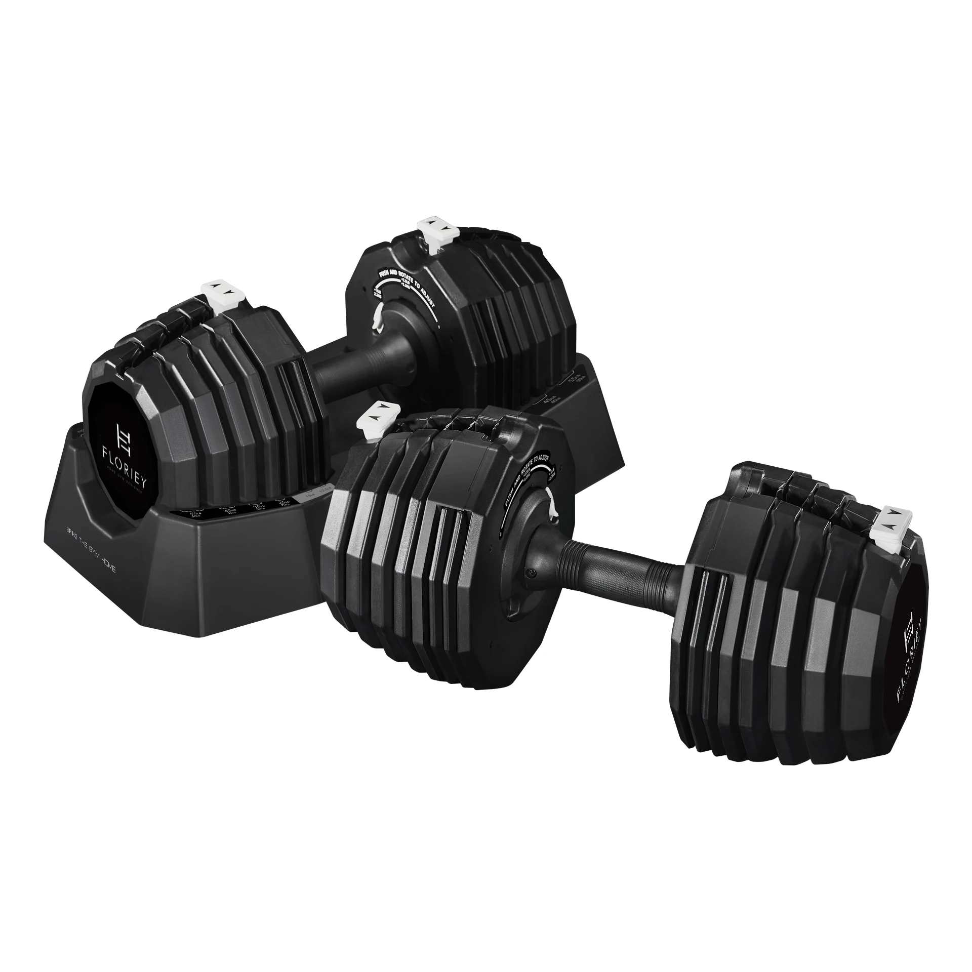 Регулируемая гантеля с резиновым покрытием 55LB 25 кг спортивное оборудование для