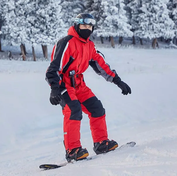 Ski Suit Men Women Snowsuit One Piece Snowboarding Waterproof Windproof Jumpsuit for Outdoor Sports