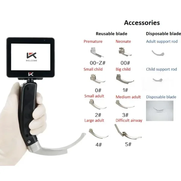 Operating  Anesthesia Laryngoscope Usb Video Portable Endoscope Medical Video Laryngoscope