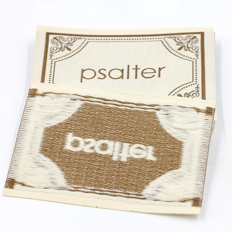 Custom Neck Tags Garment Labels Woven Tags Size Label T-shirt woven labels Tag for Clothes