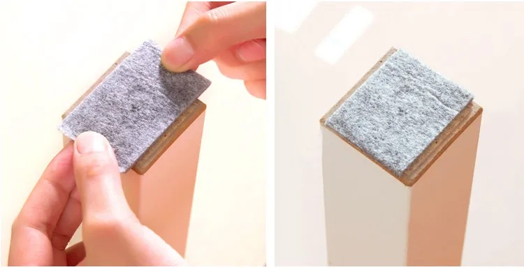 Self-adhesive anti-slip shock-absorbing foam pad grid square round table foot pad sealing washer
