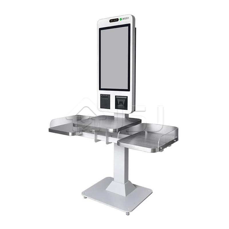 JSJ88-LR Pos System Terminal Self Ordering Capacitive Touch Screen All In One Touch Billing Machine Self-service Kiosk