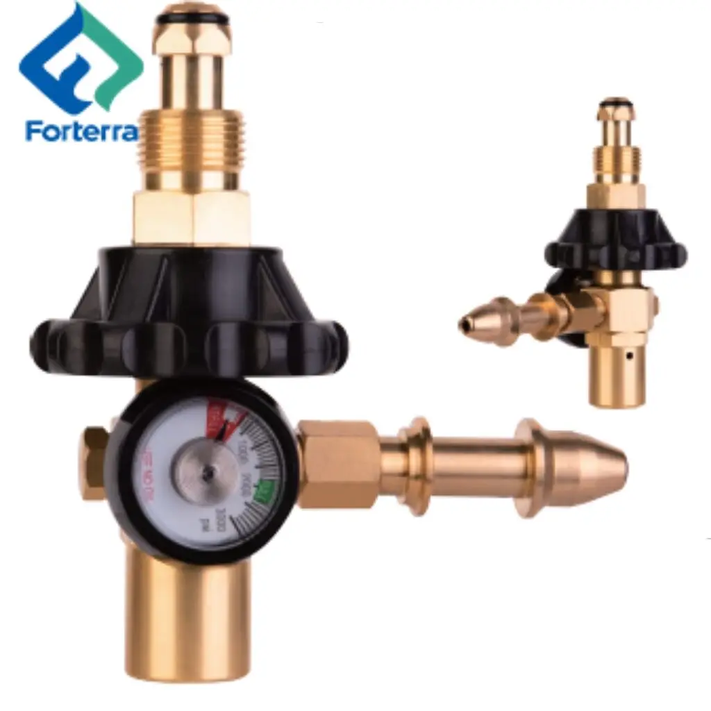 Hot Selling in Saudi Arabia Helium Balloon Inflator Regulator Rubber Nozzle Helium Gas Valve Balloon Filler Regulator