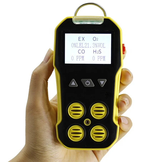 YIGU  Portable BH-4A Gas Detector Smoke Analyzer For EX  H2S  CO  O2  With External Sampling Pump