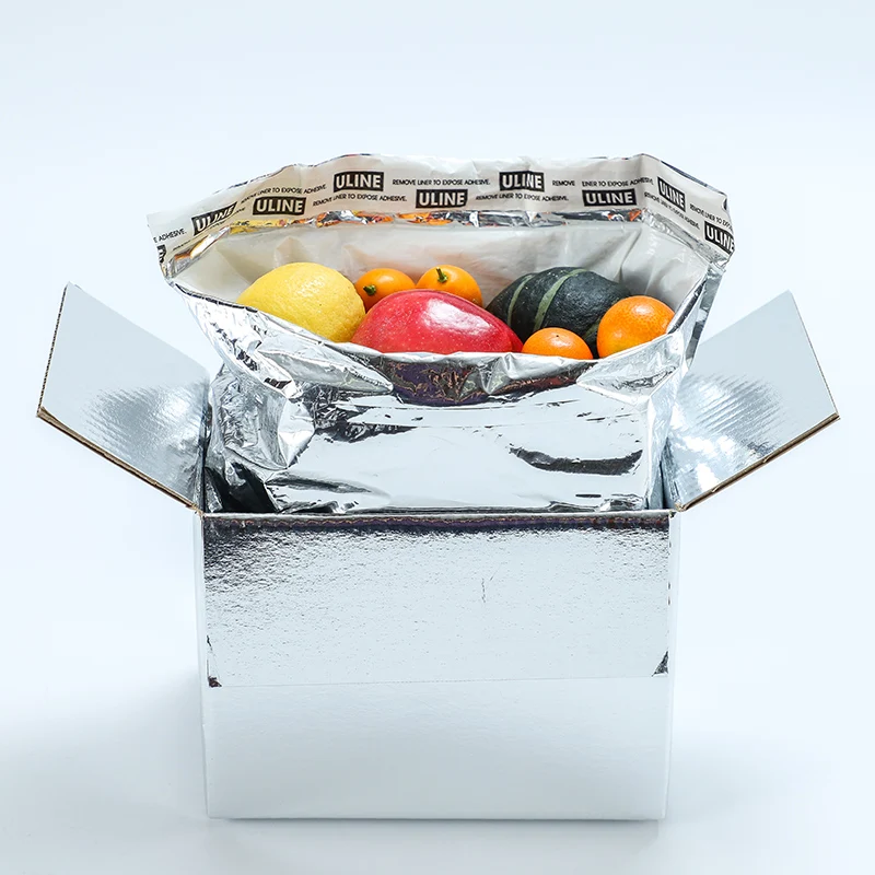 Food Grade Insulated Container Cold Seafood Insulated Cardboard Boxes for Transporting Frozen Food