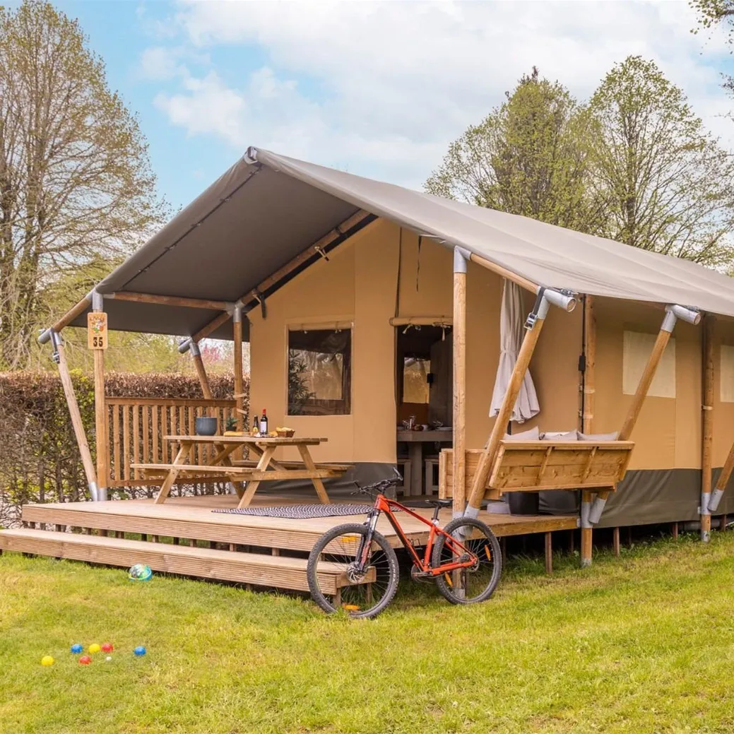 Открытый Водонепроницаемый роскошный отель палатка Glamping Safari палатки с ванной комнатой