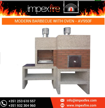 CE Certified BBQ Grill Pizza Oven Set with Chimney and Shrink from Reputed Bulk Exporter