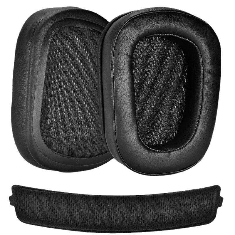 1Pair Foam Ear Pads Cushion Leather Earpad for Logitech G933 G935 G633 / G G G Artemis Headphones