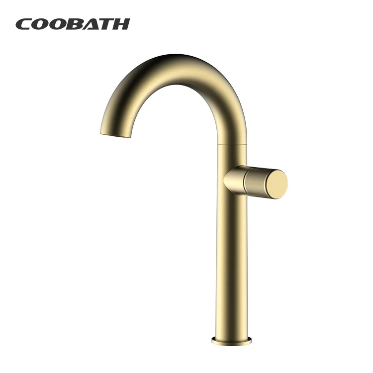 Modern Wholesale Customizable Bathroom Brass Rotary Switches Sink Faucet Brass Wall Mounted Basin Mixer Faucet