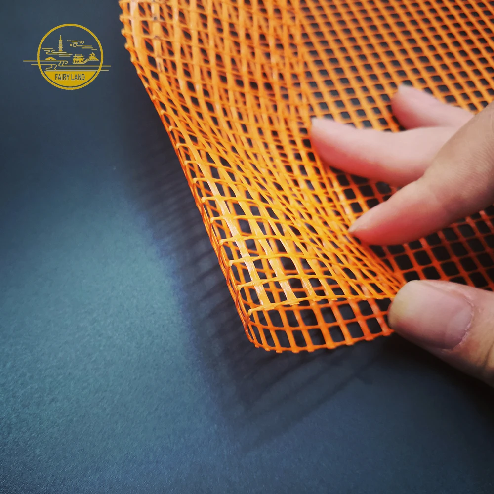 New Arrivals Acid Resistant Orange Color 5-200m Width 5x5Mesh Wholesale Fiberglass Mesh