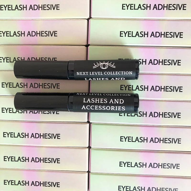 Non toxic fake eyelash adhesive lady black eyelash glue latex free lash glue with private label