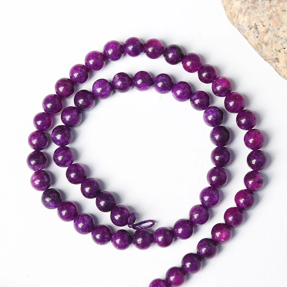 Natural GemStone Purple striped Agate Onyx Round Loose beads heaven eye agate beads
