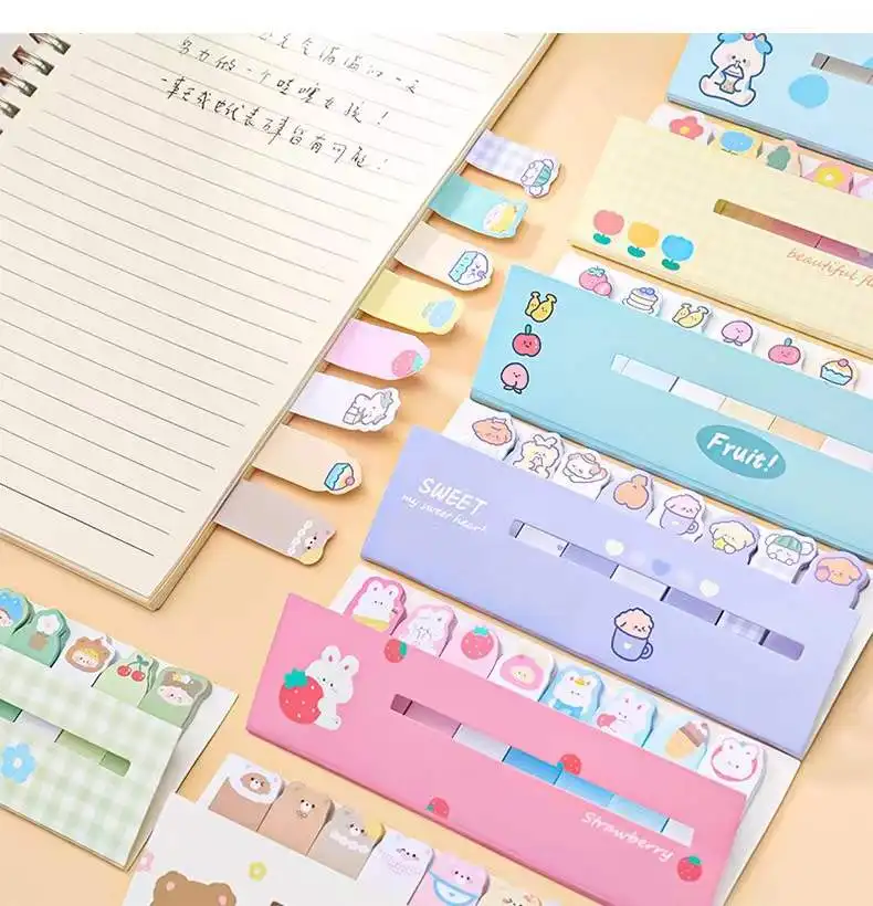 New Design Wholesaler Drop Shipping Sticky Note Cute Animal Convenient Stationary For Kids Students Journal Stationary Set