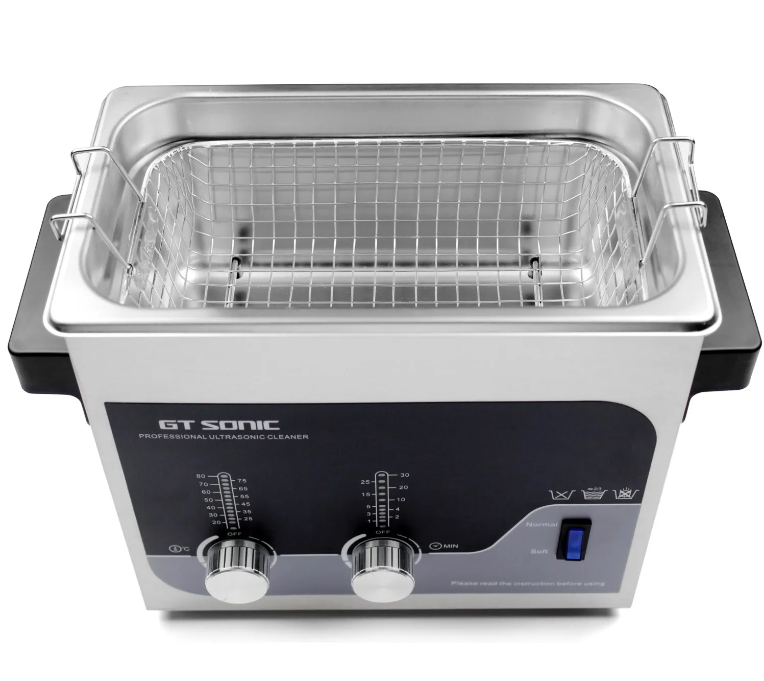 GT-T3 Strong Cleaning Power glasses ultrasonic cleaner Easy Operation Type Manual Control Ultrasonic Cleaner