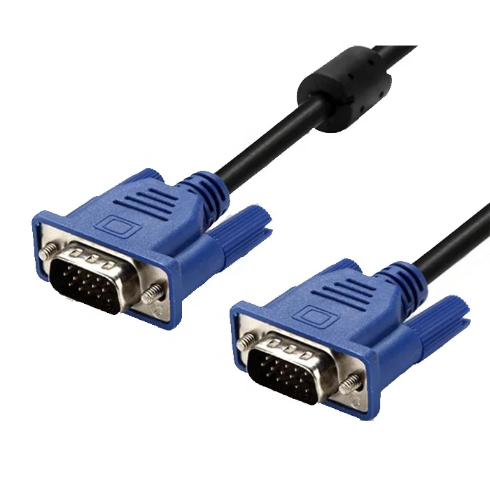 
VGA Male to Male Cable 4.9ft (1.5m) HD 1080P Computer Monitor Cable 15pin 