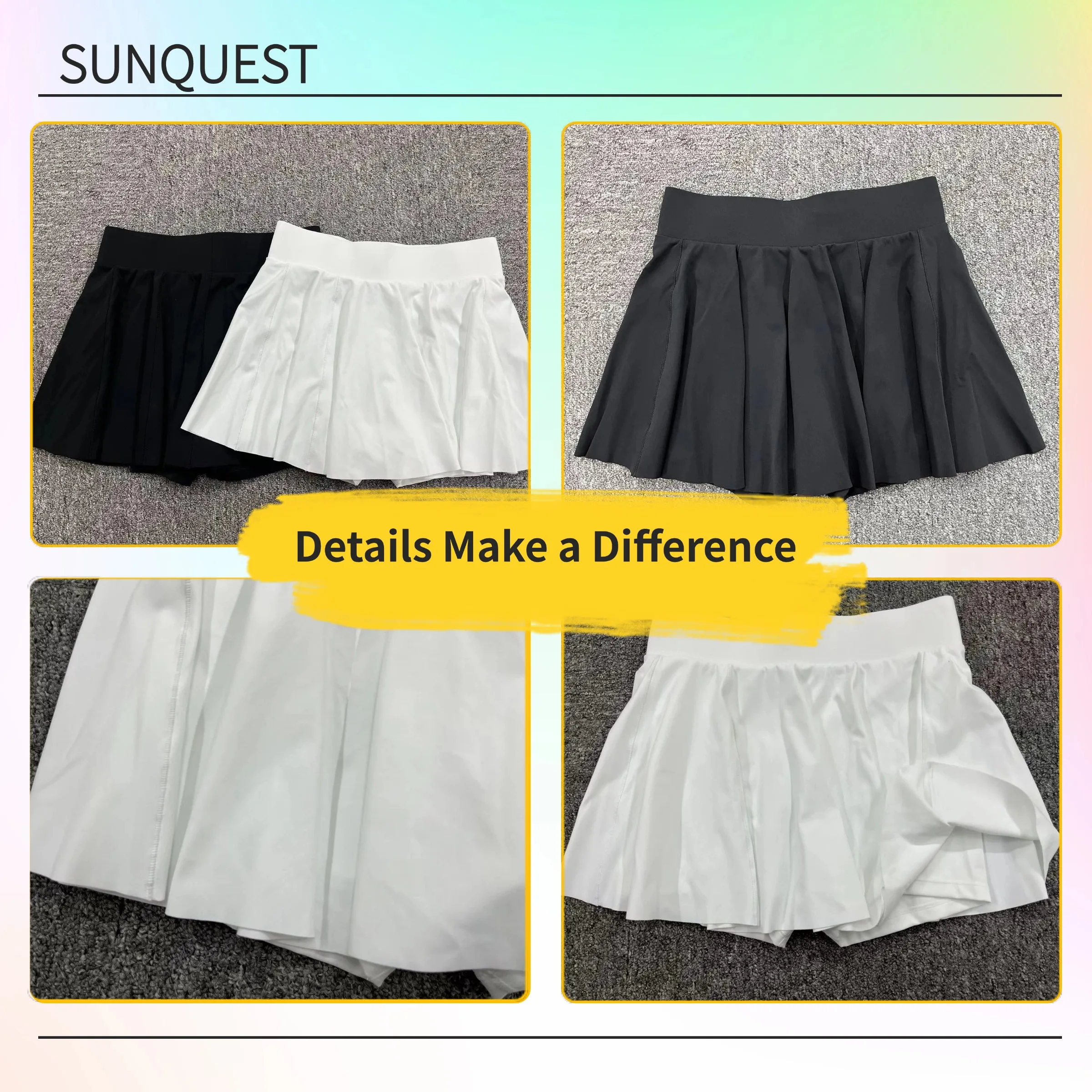 Custom Logo Shorts Skirt With Pockets Gym Fitness Wear Running Workout Sports Pant Skirt Women Tennis Skirts For Girls