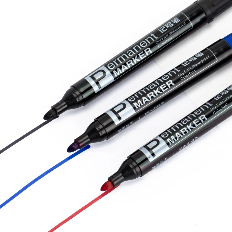 Новинка, оптовая продажа, канцелярские принадлежности, набор маркеров, Перманентная маркерная ручка для школы и офиса