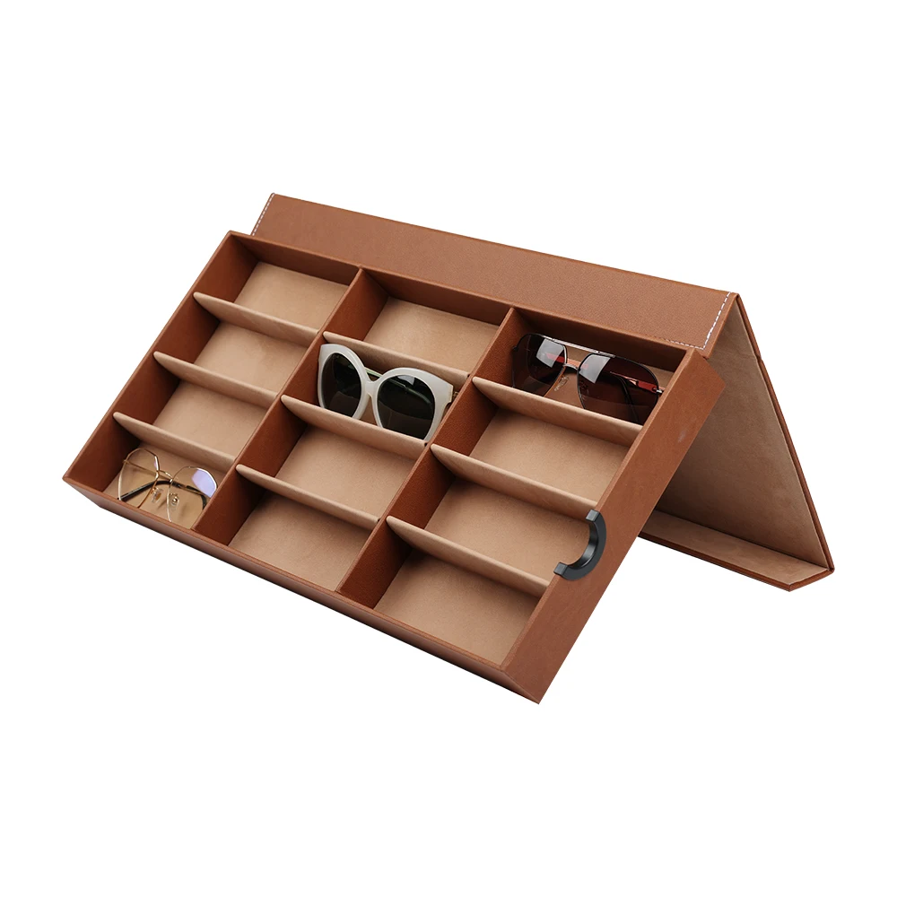 Multiple Glasses Case Sunglass Organizer Glasses Organizer Luxury Sunglasses Case leather magnetsunglass case