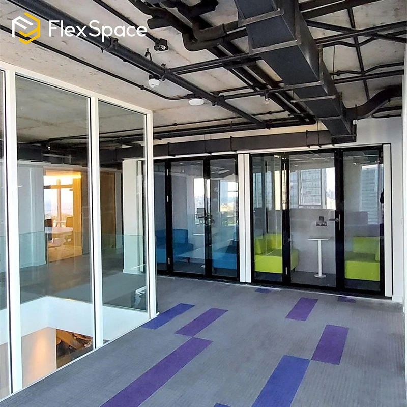 FlexSpace 2024 New 2-4 Seater Office Phone Booth Soundproof Meeting Pod Acoustic Office Pod With UL