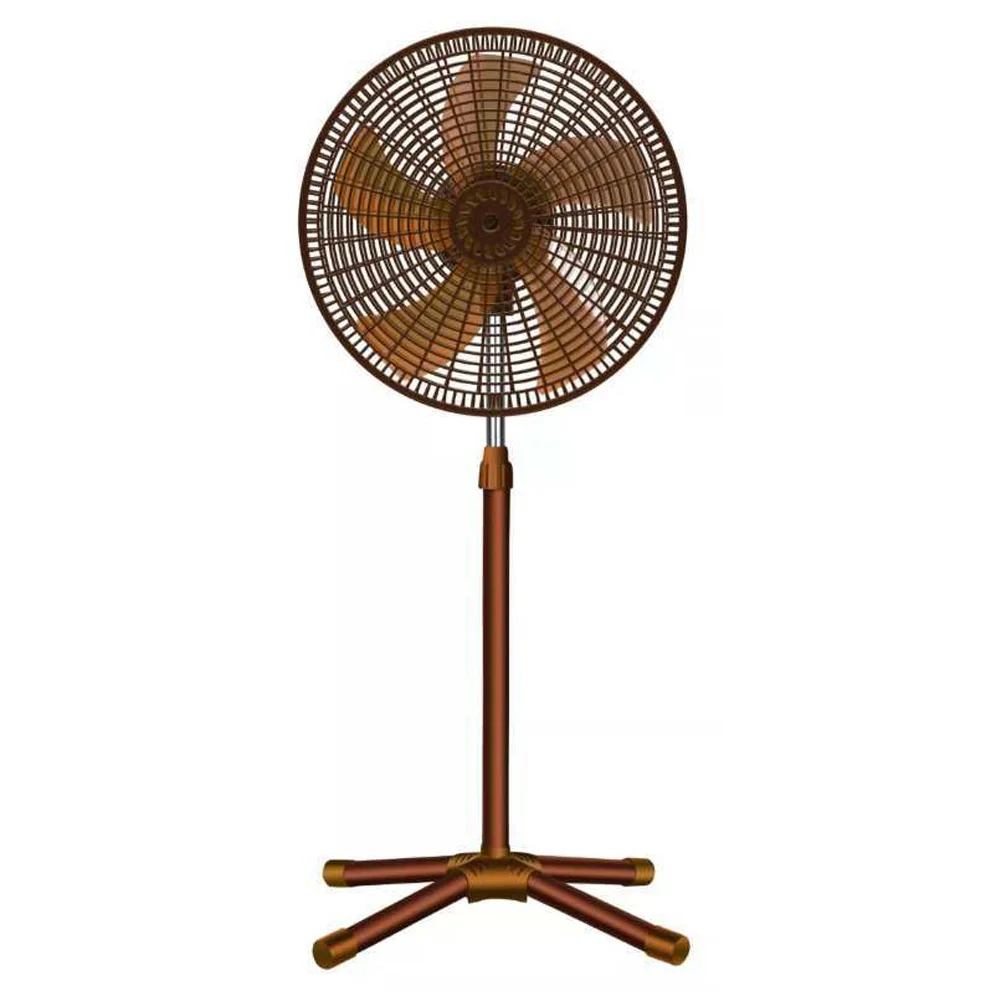 Hight quantity 18 inch plastic stand fan with cross base for household(Africa style)