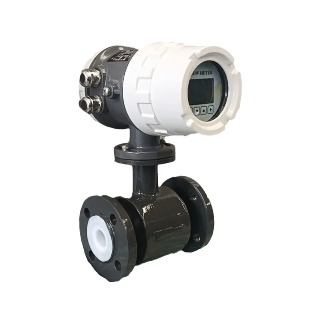 Integrated liquid electromagnetic flow meter is cheap and durable with RS485 4-20MA