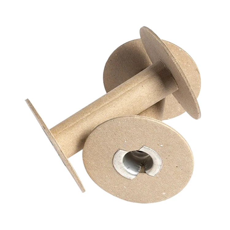 Eco friendly 7 inch cardboard bobbin spool hand reels paper cable reel for rope wire webbing