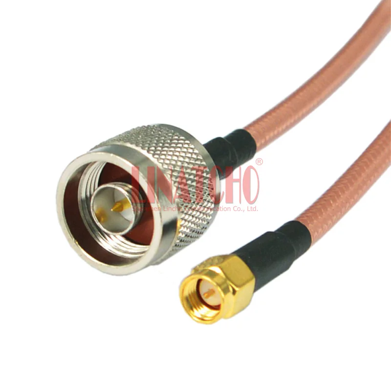 High Quality Low Loss 5FT 150CM N Male to SMA Male Antenna RG142 Coaxial Jumper Cable