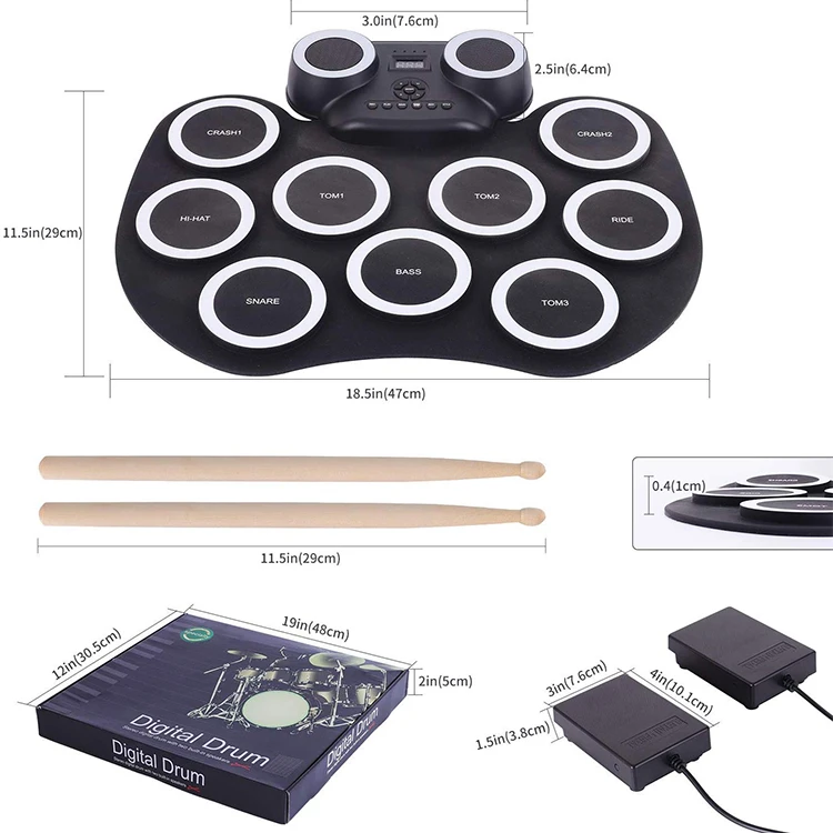 Digital Promotion Gift Pearl Drum Set Professional Electronic Drums Set Full Set