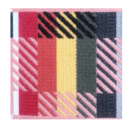 Высококачественная жаккардовая рубашка из акрила и вискозы с абстрактным геометрическим рисунком