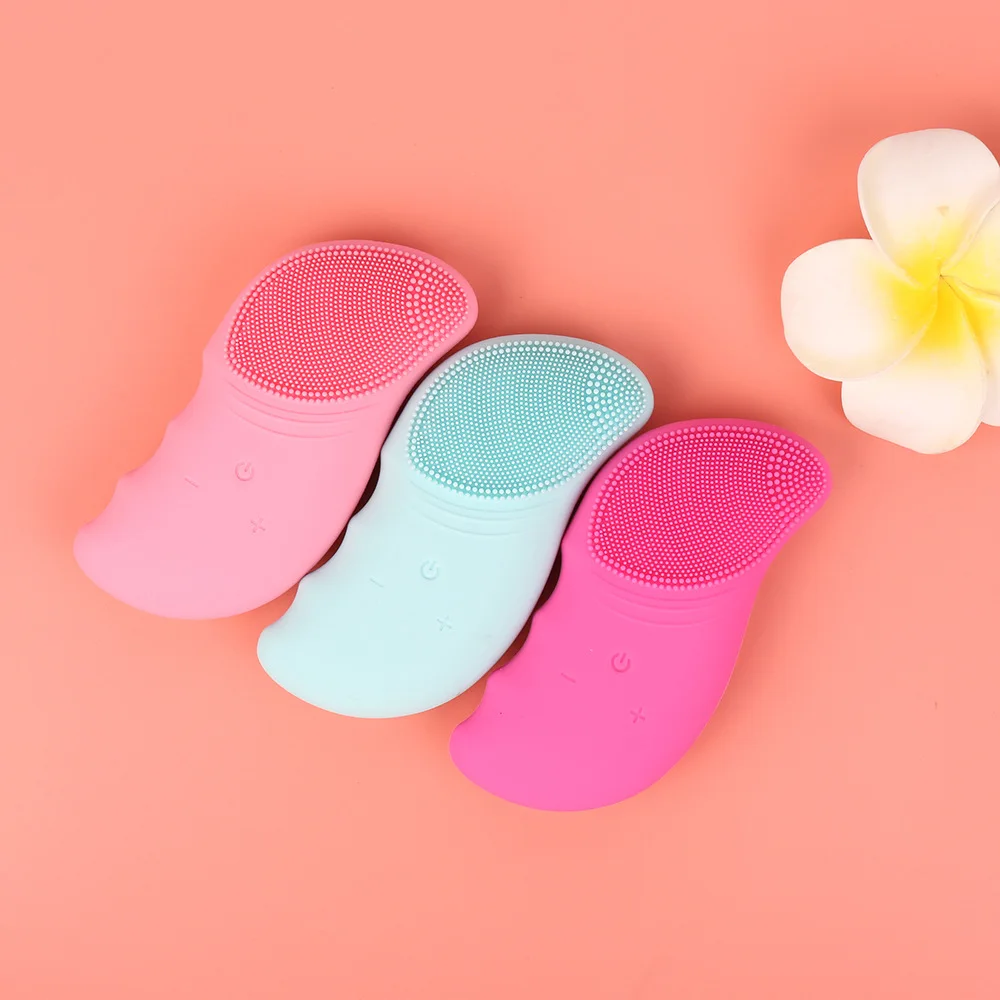 Private label skin care 3 ion inductor facial essence massager face cleanser massage made in china