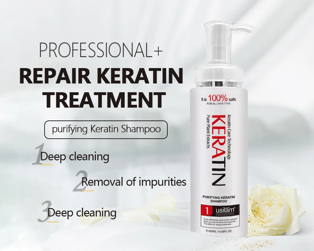 oem professional salon use top quality Brazil Keratin  hair pre-treatment treatment shampoo