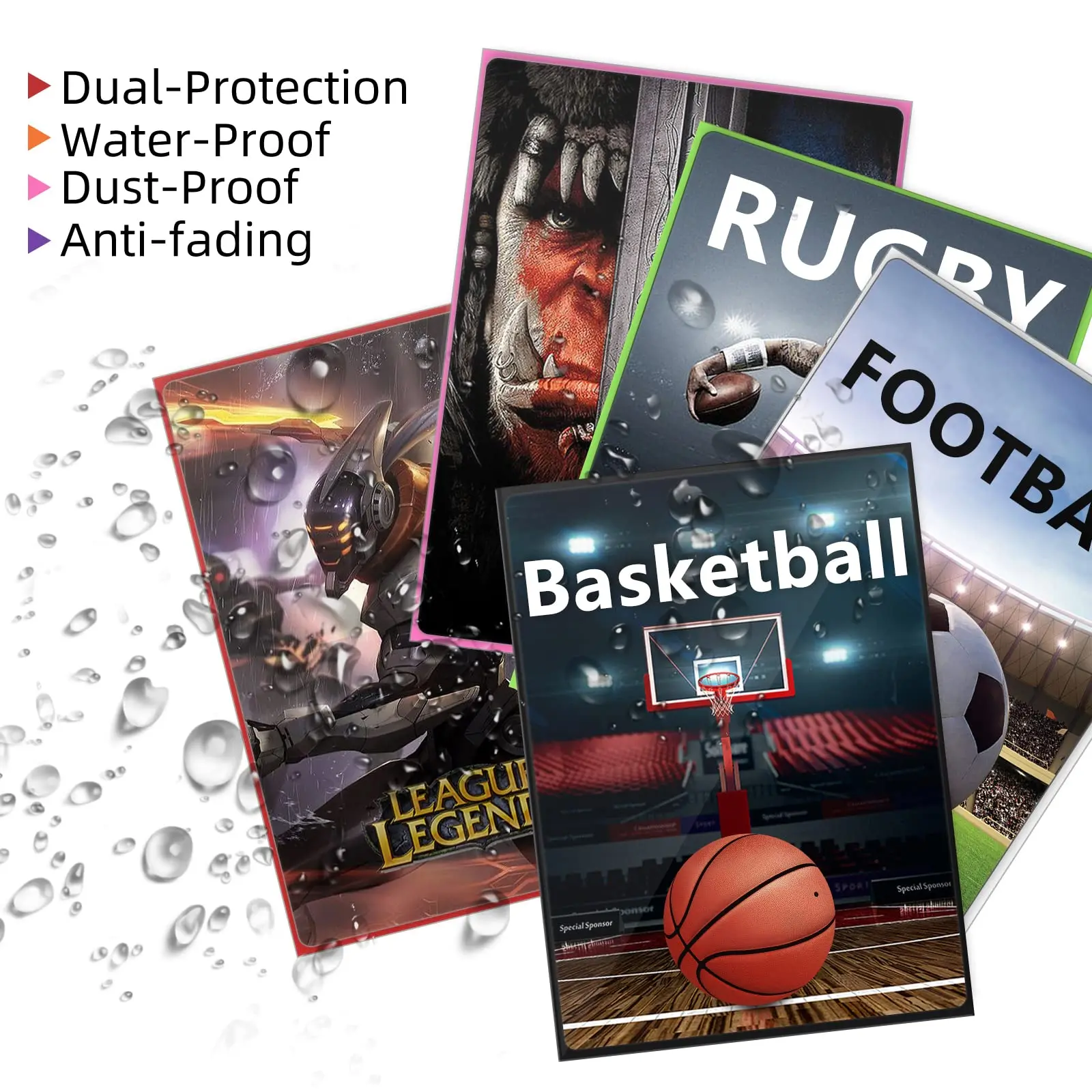 50 Count Card Sleeves Toploaders for Trading Cards,Soft Baseball Plastic Card Sleeve for Standard Cards, Fit for MTG,